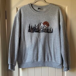 Shein Landscape Sweatshirt